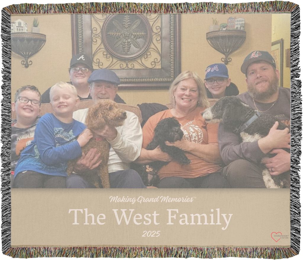 TEST-West Family-Photo Woven Throw - 60" x 50"