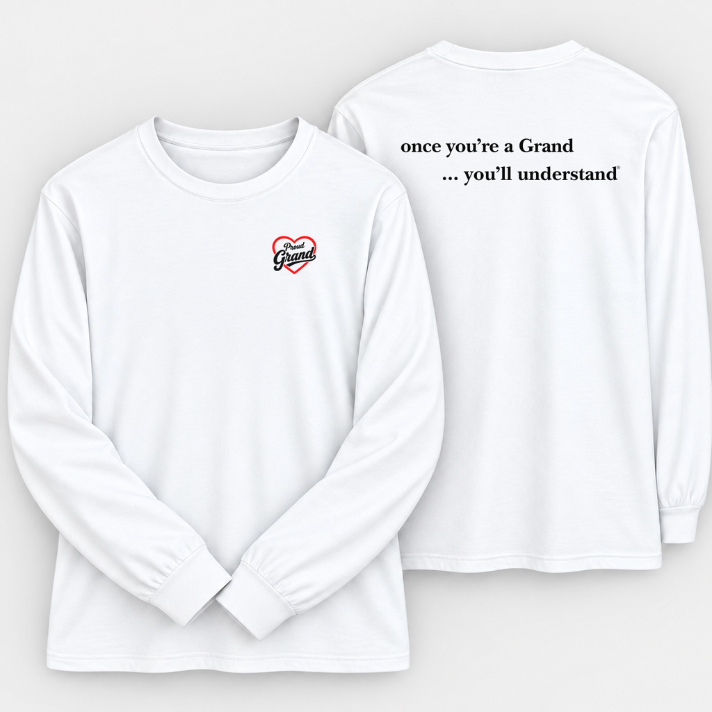 Proud Grand™ Signature Long Sleeve Left Chest T-Shirt