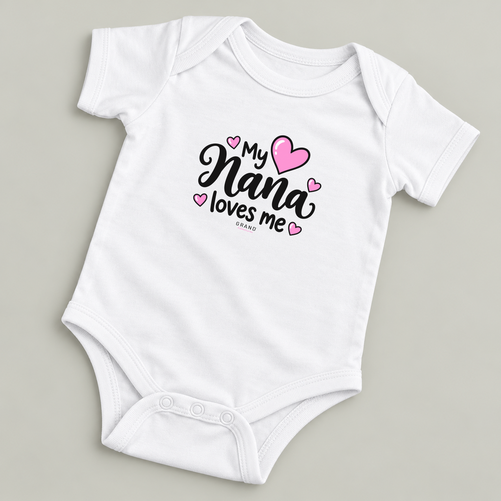 Personalized! | My Grand Loves Me Infant Jersey Bodysuit