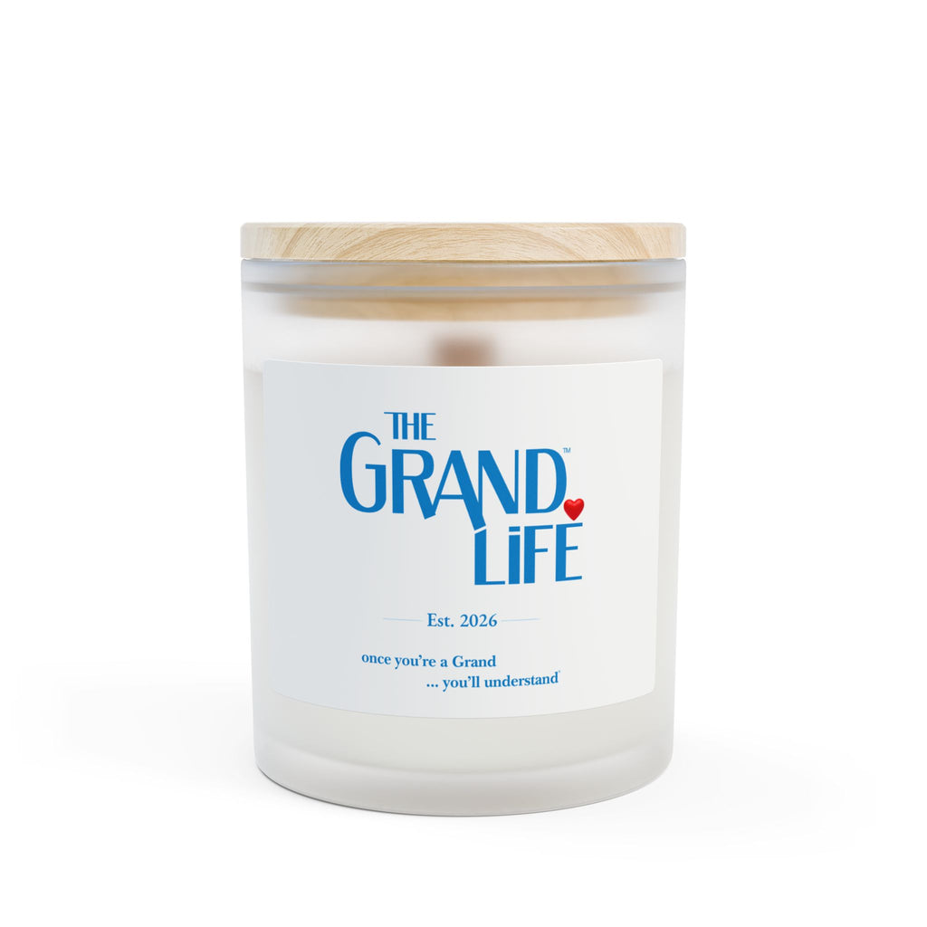 TEST-The Grand Life™ "once you're a Grand...you'll understand"® Frosted Glass Candle, 11oz-Custom Year
