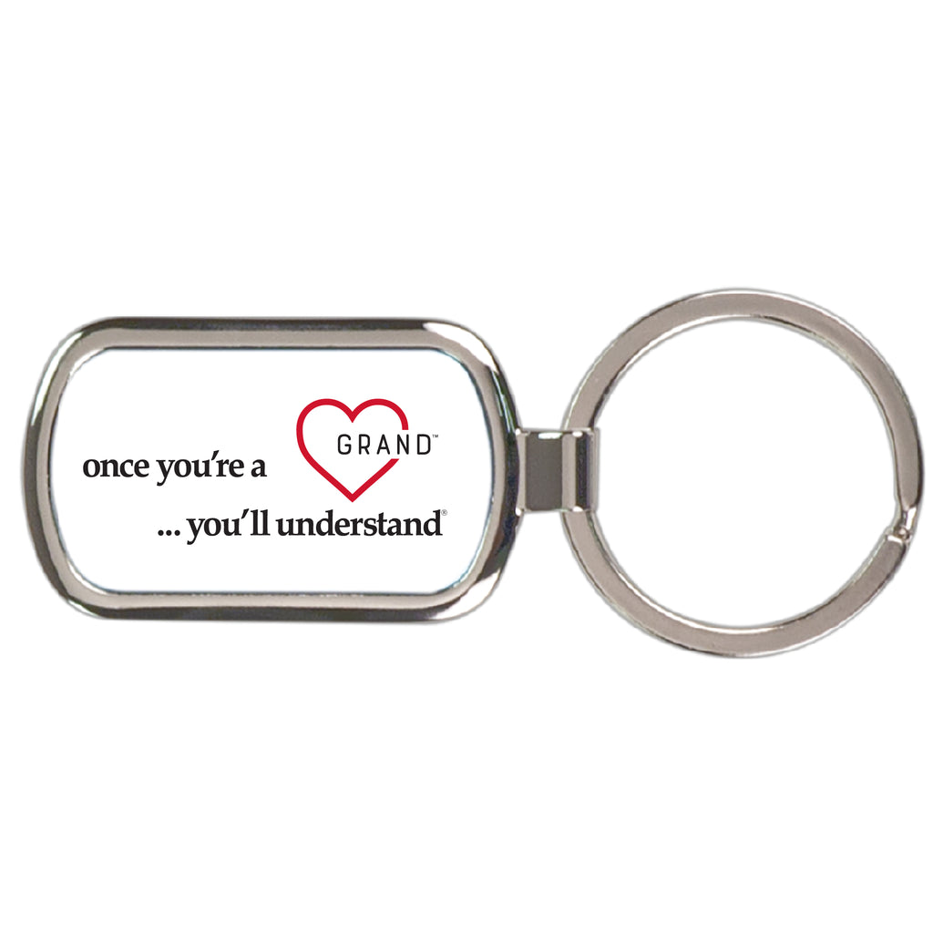 Grand Heart® - once you’re a Grand … you’ll understand® Rectangular Keychain